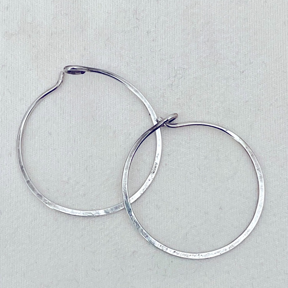 Silver hoops